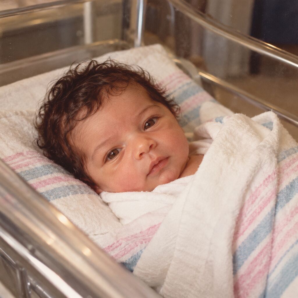Aster Averi at birth in 1982