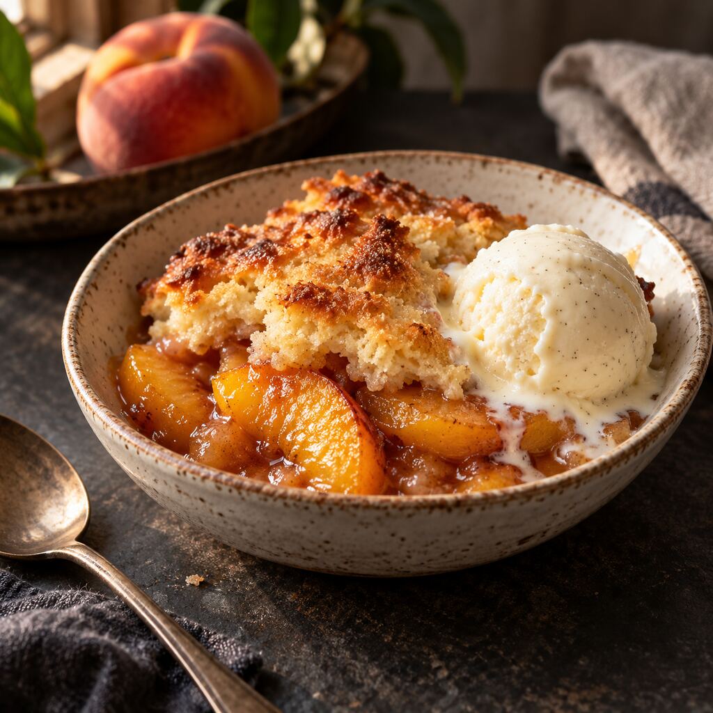 Peach cobbler